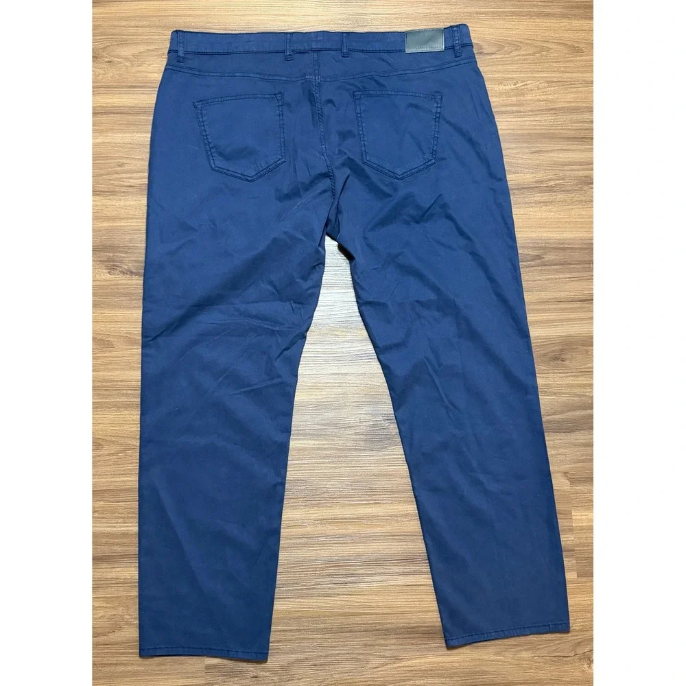 Peter Millar Crown Crafted Wayfare Tailored Fit 5 Pocket Navy Pants Sz 42/30